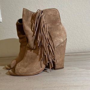 Fringe booties